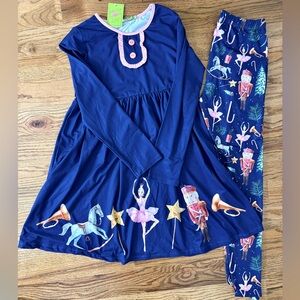 Millie Loves Lily Nutcracker Dress & Leggings Set - Size 14